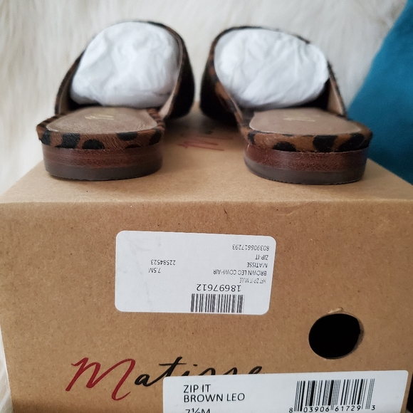 NEW Matisse Zip-It Dark Brown Leopard Mules - Picture 6 of 10